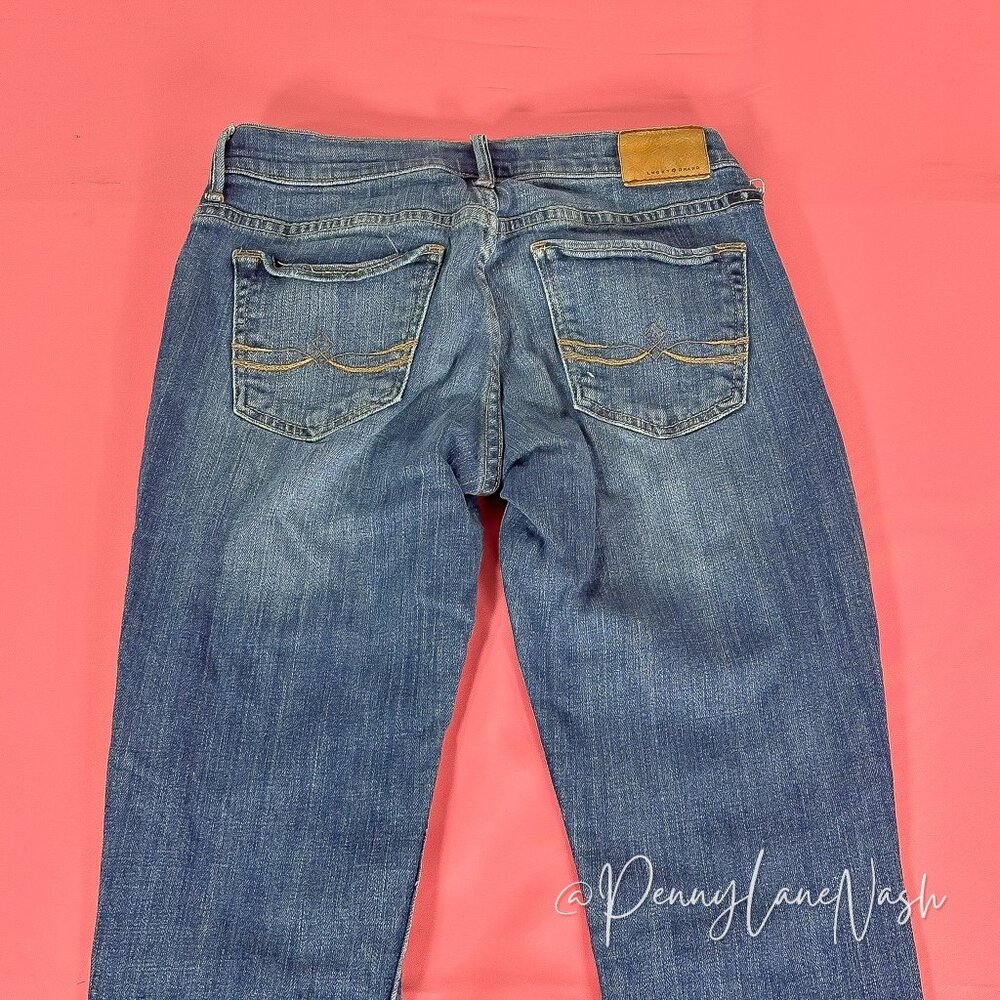 Lucky Brand Mid Rise Sweet n' Straight Jeans Tanzanite Blue - Picture 11 of 14